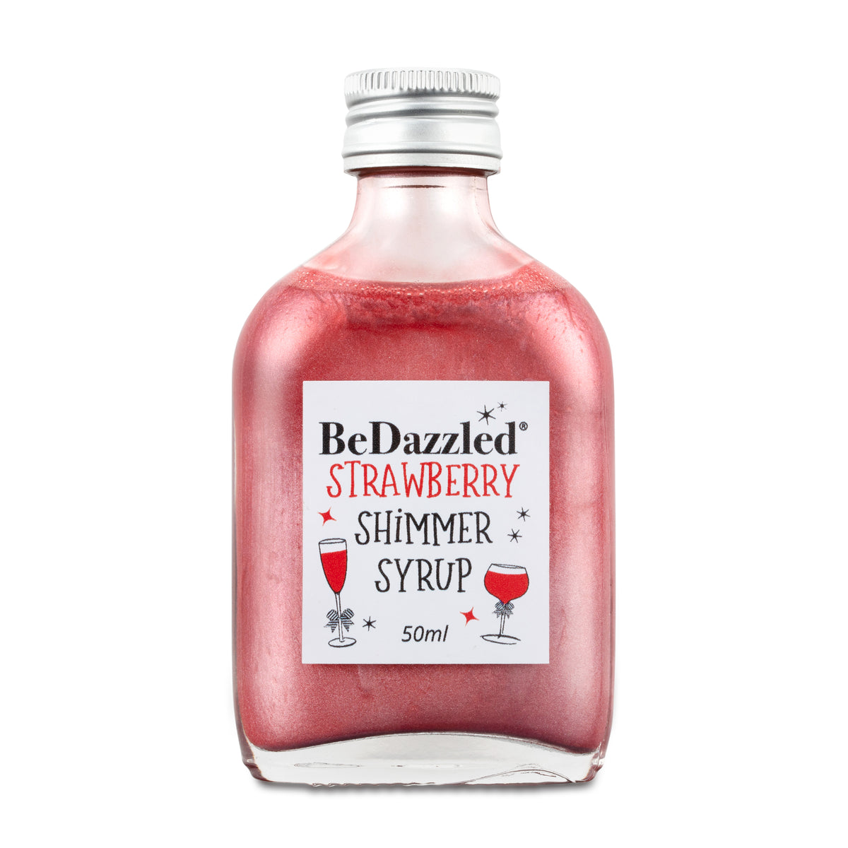 Strawberry Shimmer Syrup 50ml Bedazzled Drinks 810 servings be