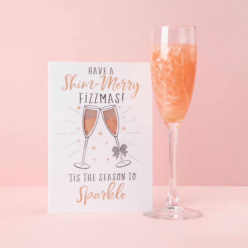 Have a Shim-Merry Fizzmas! Tis the season to sparkle - contains Rose Gold Sparkle shimmer