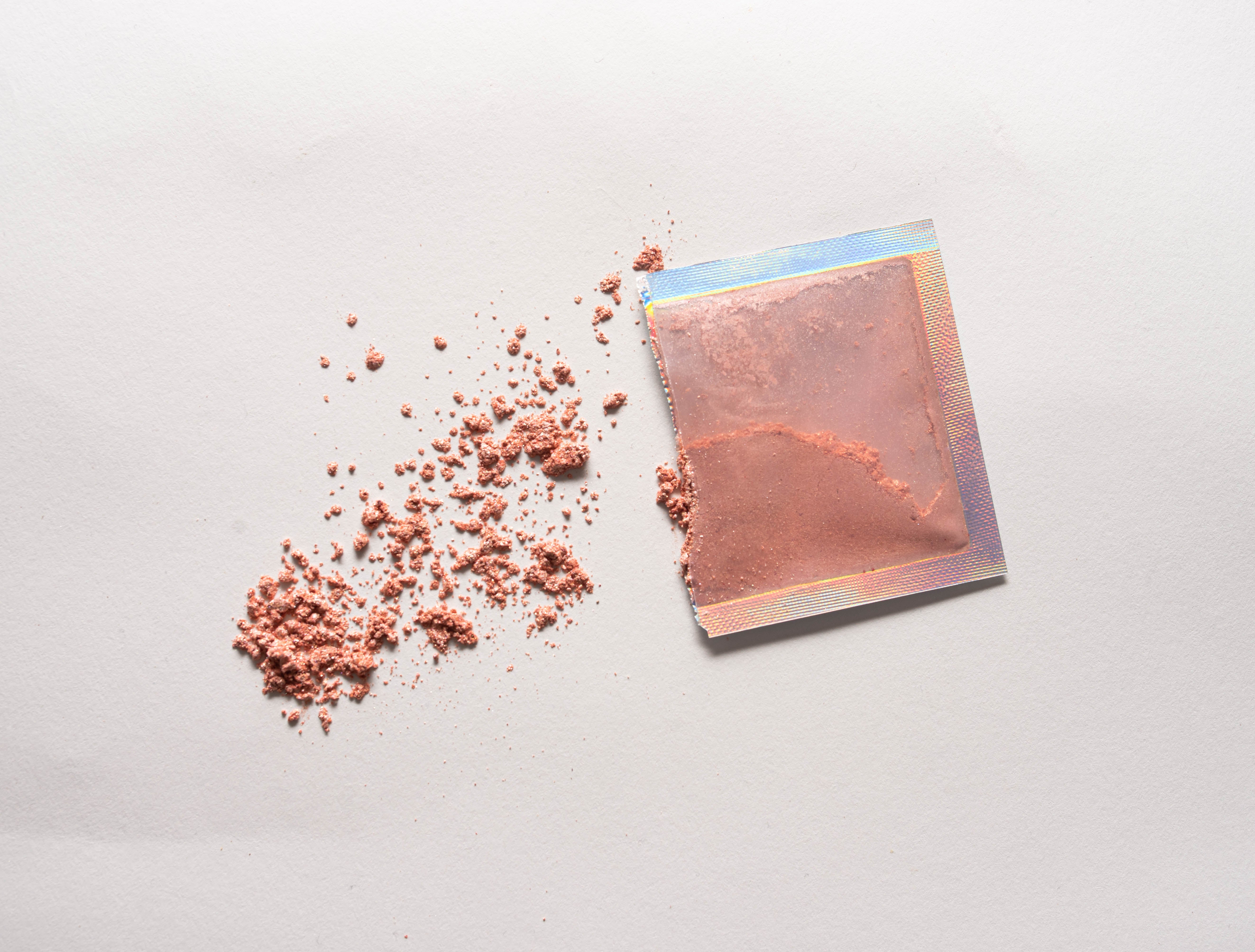 Shim-Merry Christmas! Let the celebrations beGIN! Bottle tag containing ROSE GOLD shimmer