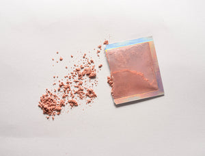 Shim-Merry Christmas! Let the celebrations beGIN! Bottle tag containing ROSE GOLD shimmer