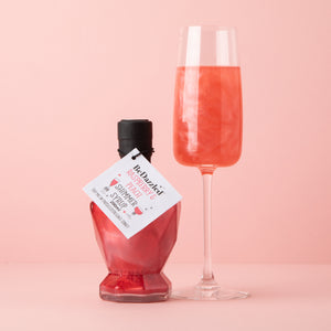 Raspberry & Peach Shimmer Syrup 200ml Diamond Bottle