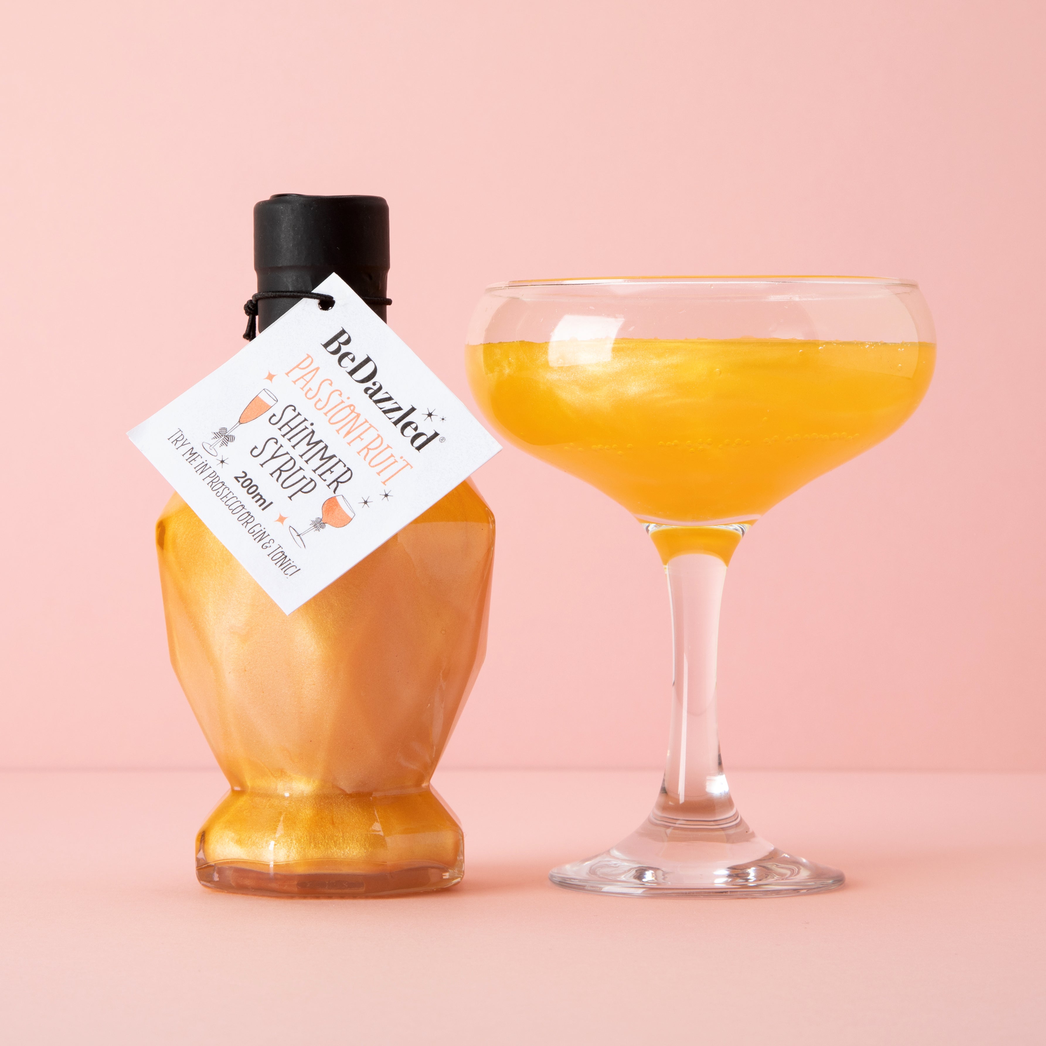 Passionfruit Shimmer Syrup 200ml Diamond Bottle