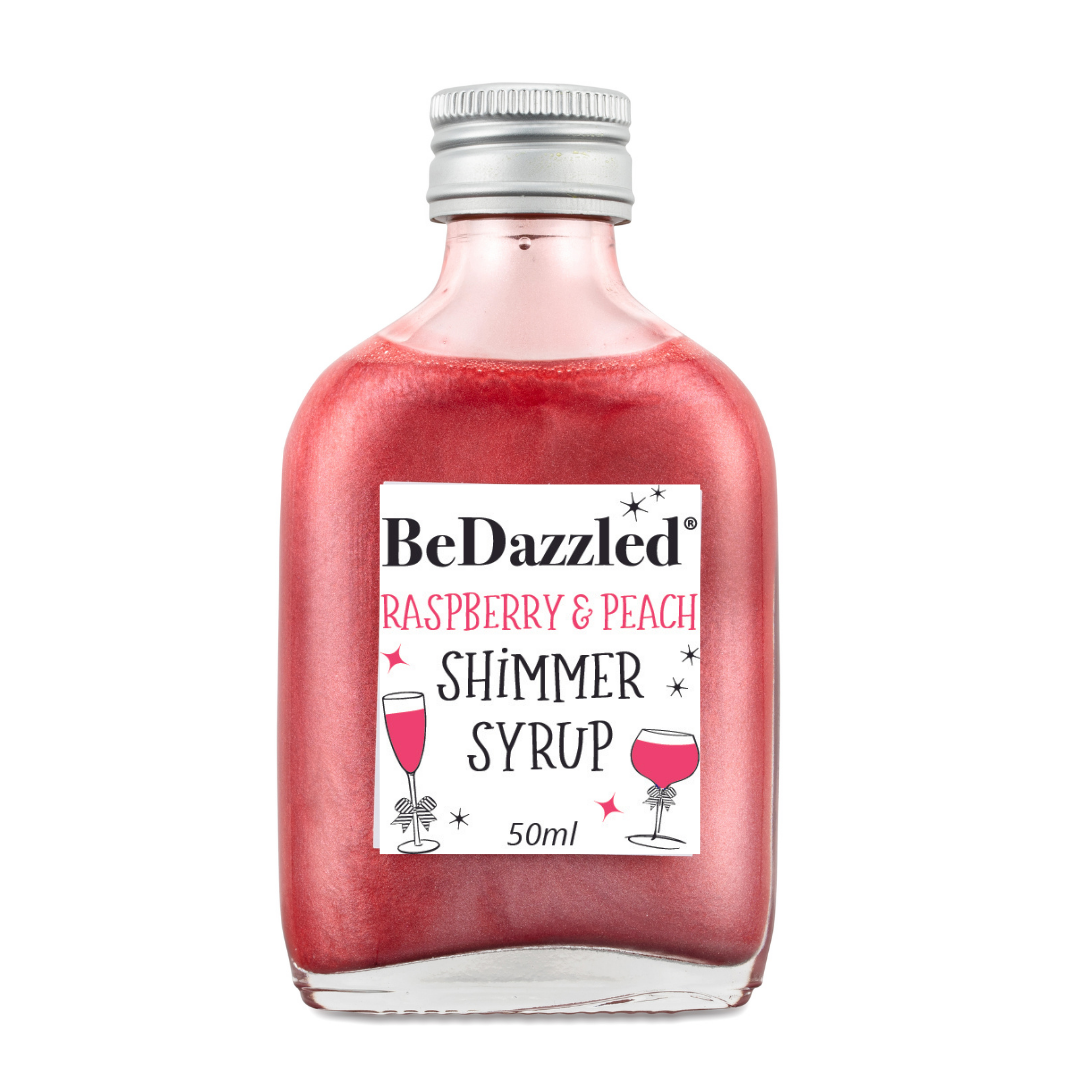 Raspberry & Peach Shimmer Syrup 50ml