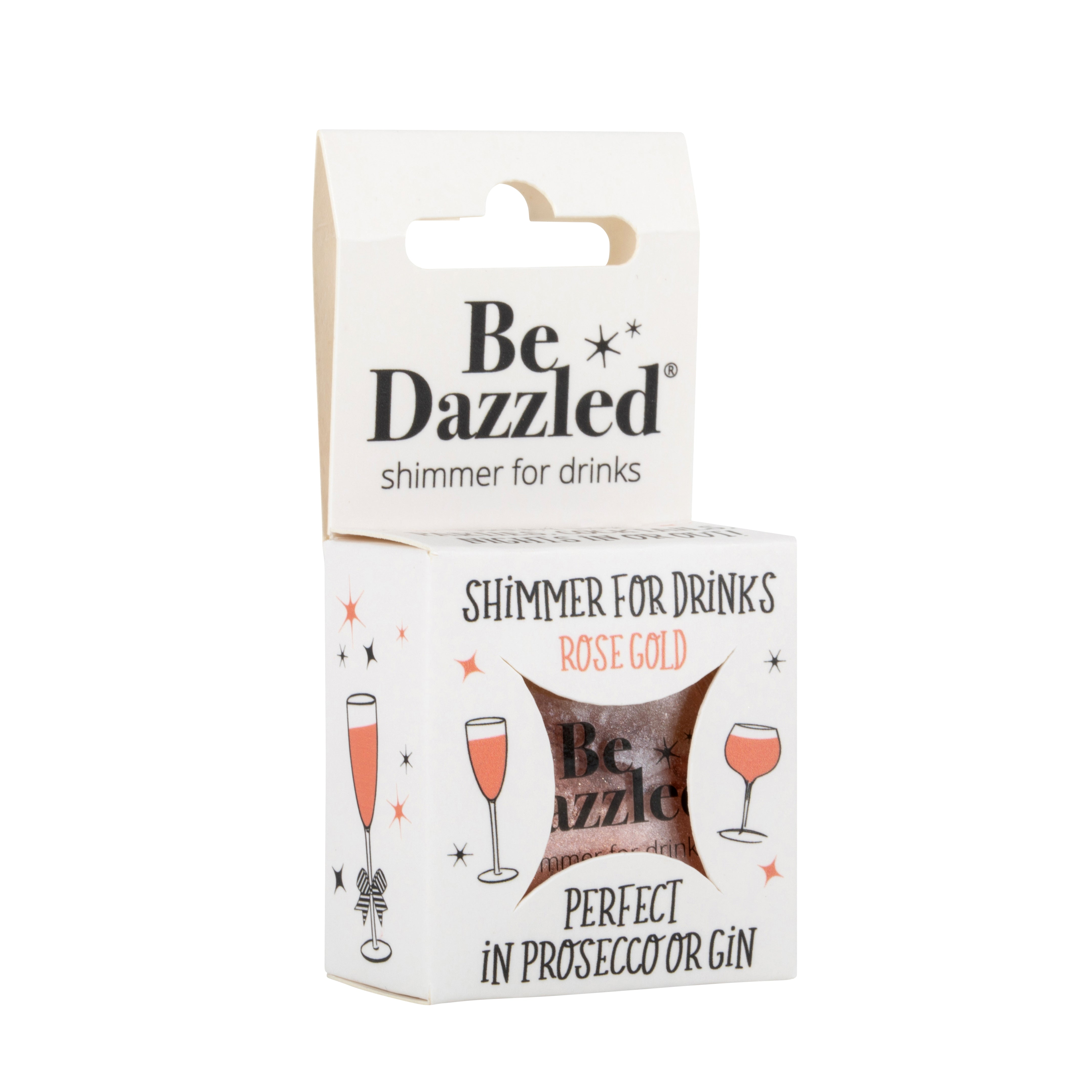 Rose Gold Sparkle Shimmer 2.5g pot - serves 25-30 flutes of fizz