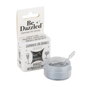 Silver Ice Silk Shimmer 2.5g pot - serves 25-30 flutes of fizz