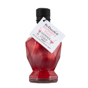 Raspberry & Peach Shimmer Syrup 200ml Diamond Bottle