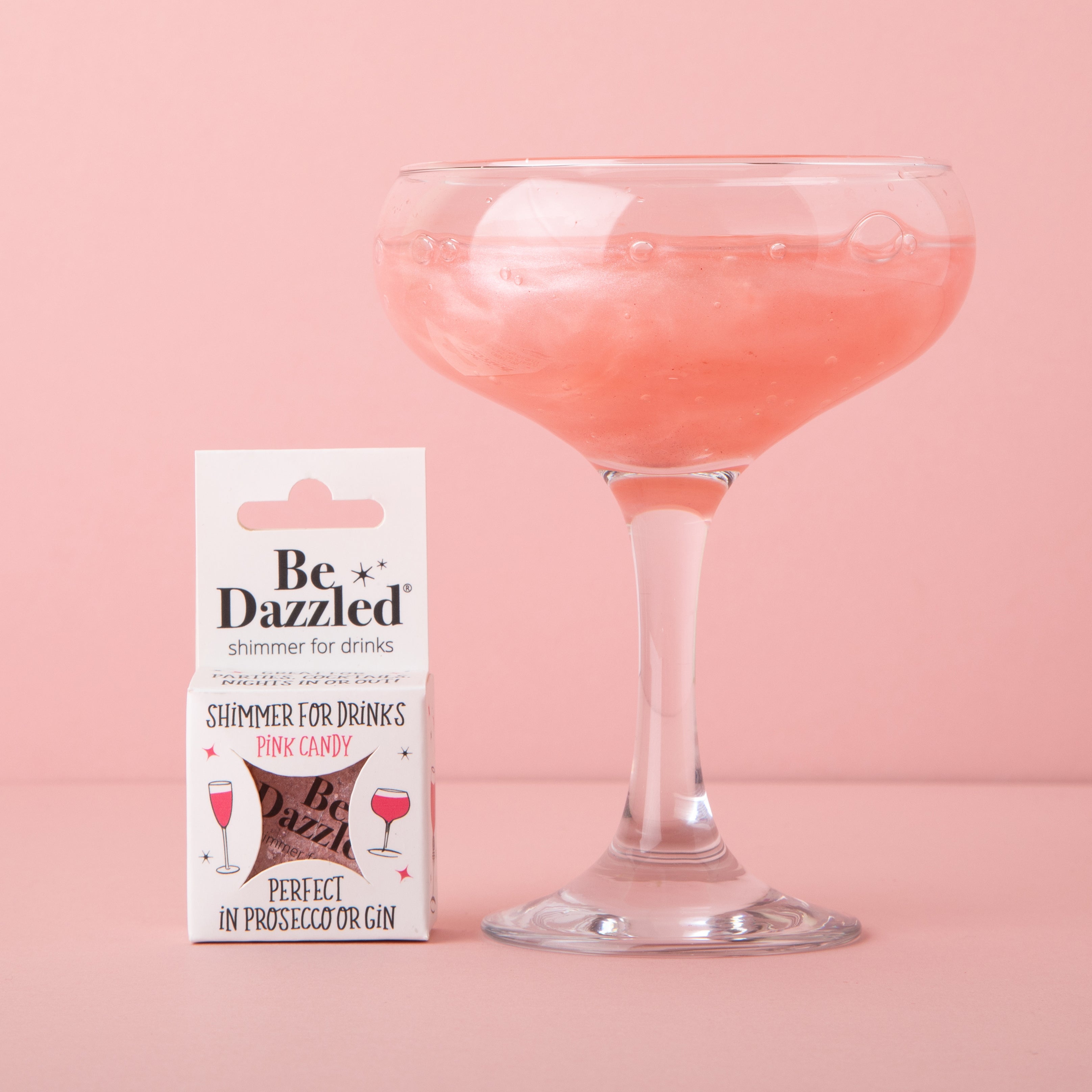 Pink Candy Silk Shimmer 2.5g pot - serves 25-30 flutes of fizz