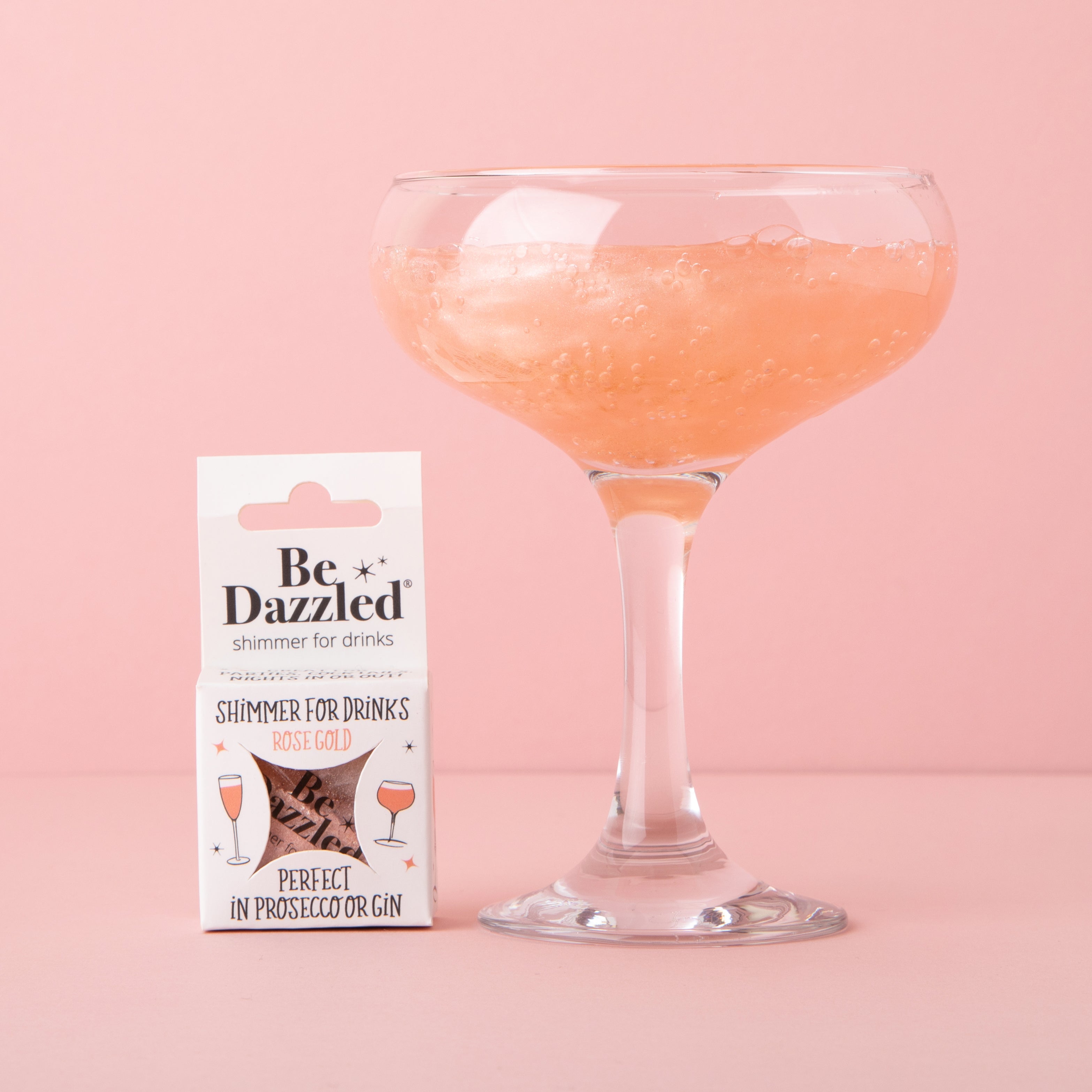 Rose Gold Sparkle Shimmer 2.5g pot - serves 25-30 flutes of fizz